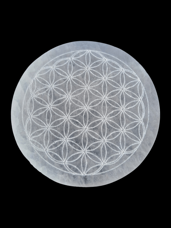 Fleur de Vie sur Sélénite